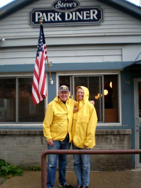 Gary and Jeanne - Steve's Park Diner.jpg - Gary and Jeanne at Steve's Park Diner